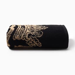 Полотенце именное махровое Этель «Андрей», 50×90 см, 100% хлопок, 420 г/м², чёрное