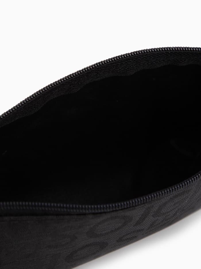 Косметичка - пенал на молнии, маленькая, с рисунком, чёрная