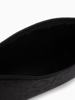 Косметичка - пенал на молнии, маленькая, с рисунком, чёрная