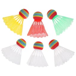 Набор воланов для бадминтона, 6 шт., пластик, 4 г, цвет МИКС