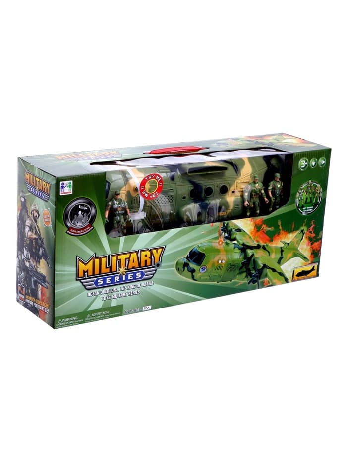 Самолет «Армия» с солдатами, свет и звук