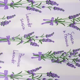 Клеёнка на стол Доляна «Лаванда», на тканевой основе, рулон 20 метров, ширина 137 см, общая толщина 0.22 мм