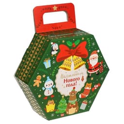 Подарочный набор развивающих тактильных мячиков «Новогодний подарок», 7 шт., Крошка Я