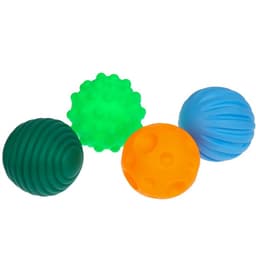 Подарочный набор развивающих тактильных мячиков «Волшебный чемоданчик», 4 шт., Крошка Я