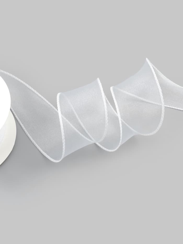 Лента капроновая «Волна», 50 мм, 10±1 м, белая