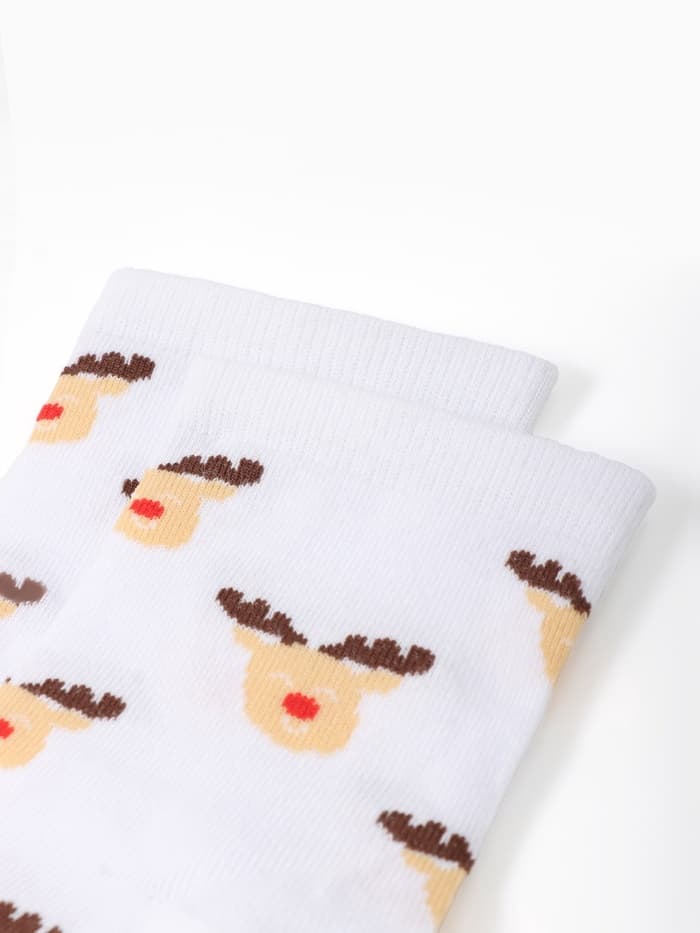 Набор новогодний подарочный KAFTAN Happy Year, носки размер 36-39 (23-25 см), маска для сна, открытка 2 шт.