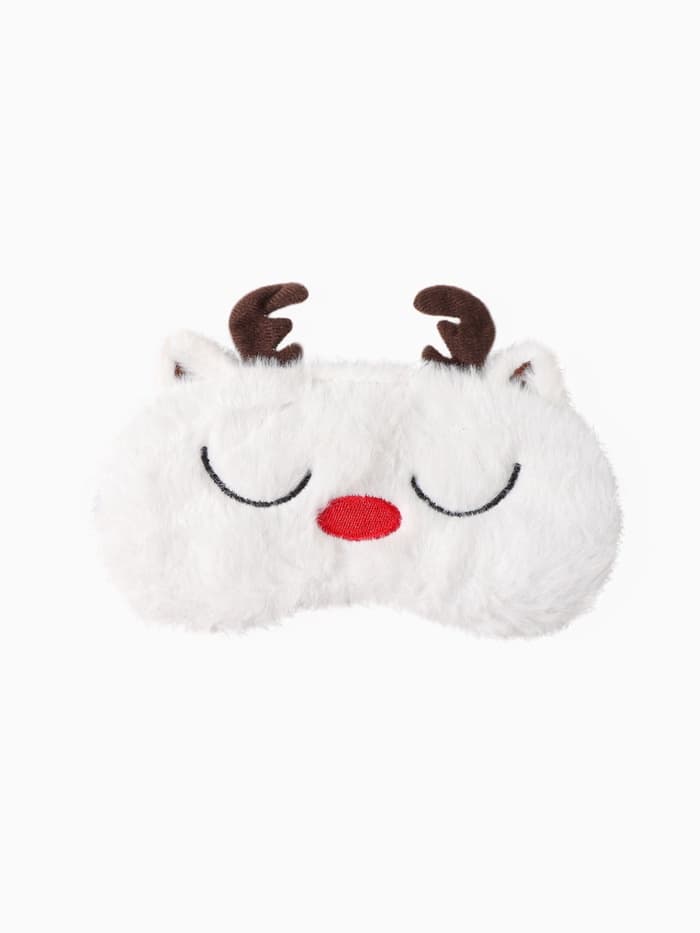 Набор новогодний подарочный KAFTAN Happy Year, носки размер 36-39 (23-25 см), маска для сна, открытка 2 шт.