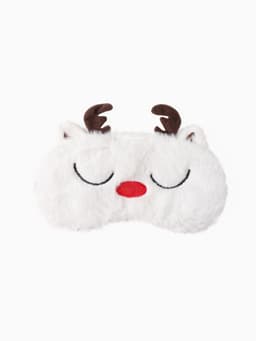 Набор новогодний подарочный KAFTAN Happy Year, носки размер 36-39 (23-25 см), маска для сна, открытка 2 шт.