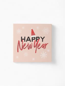 Набор новогодний подарочный KAFTAN Happy Year, носки размер 36-39 (23-25 см), маска для сна, открытка 2 шт.