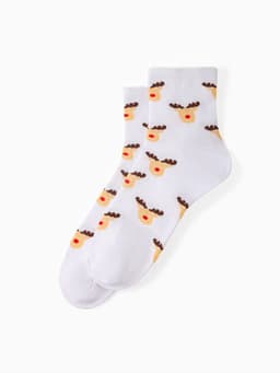 Набор новогодний подарочный KAFTAN Happy Year, носки размер 36-39 (23-25 см), маска для сна, открытка 2 шт.