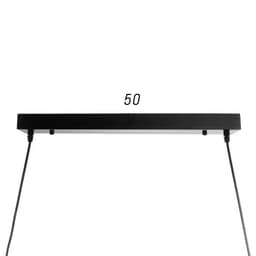 Люстра BayerLux 1603/5BK LED 45 Вт 4000К+2×40 Вт Е14 черный 80×30 см