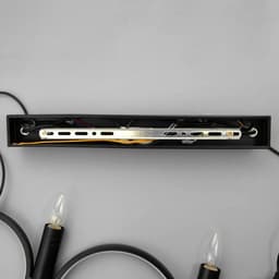 Люстра BayerLux 1603/5BK LED 45 Вт 4000К+2×40 Вт Е14 черный 80×30 см