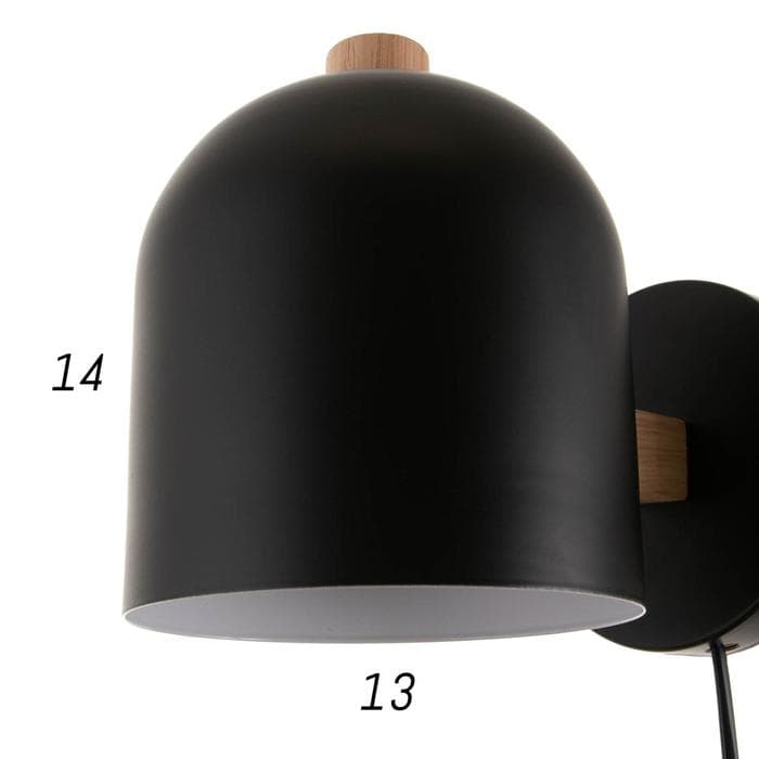 Бра 1668/1BK E27 40 Вт черный 18×13×16 см