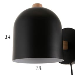 Бра 1668/1BK E27 40 Вт черный 18×13×16 см