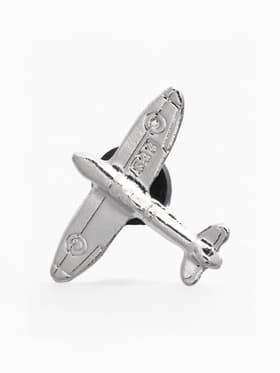 Значок «Самолёт», цвет серебро