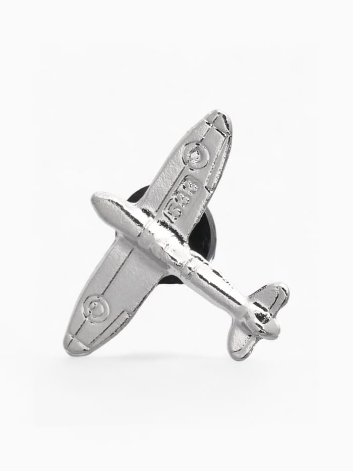 Значок «Самолёт», цвет серебро