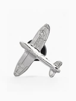 Значок «Самолёт», цвет серебро