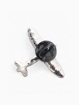 Значок «Самолёт», цвет серебро