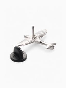 Значок «Самолёт», цвет серебро