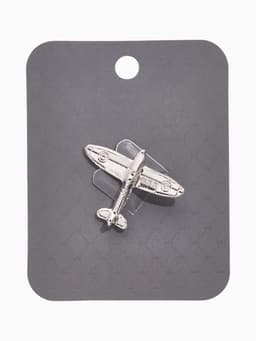 Значок «Самолёт», цвет серебро