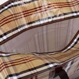 Сумка хозяйственная SHER на молнии, 73 л, 53×29×48 см, бежевая/коричневая