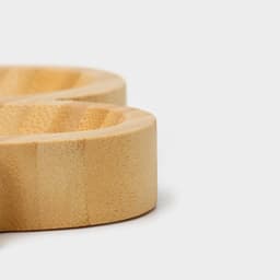 Менажница Доляна «Цветок», 19.5×19.5 см, 4 секции, бамбук