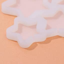 Форма для леденцов новогодняя Доляна «Звёзды», силикон, 15.5×13.5×0.7 см, 6 ячеек, прозрачная