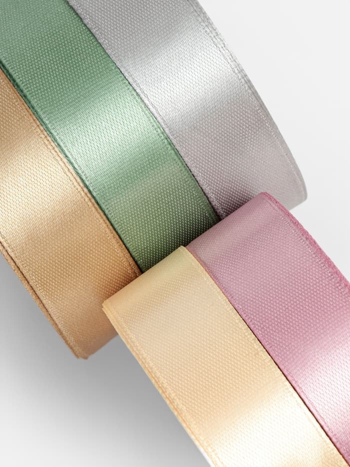 Атласная лента, набор 5 шт. «Тёплый день», 20 мм, 23±1 м