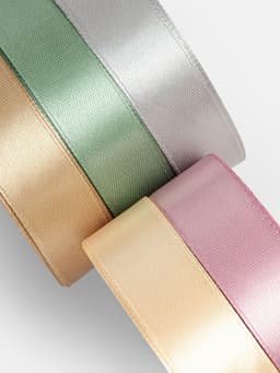 Атласная лента, набор 5 шт. «Тёплый день», 20 мм, 23±1 м