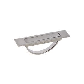 Ручка потайная CAPPIO, цинк, L=100 мм, м/о 85 мм, цвет матовый никель