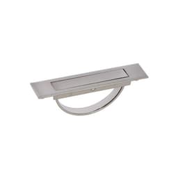 Ручка потайная CAPPIO, цинк, L=100 мм, м/о 85 мм, цвет матовый никель