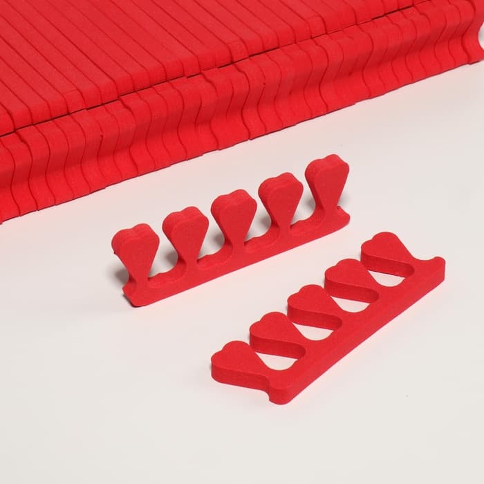 Набор разделителей для пальцев «Сердца», 100 пар, МИКС