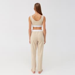 Брюки домашние женские MINAKU: Home collection, бежевые, размер 48