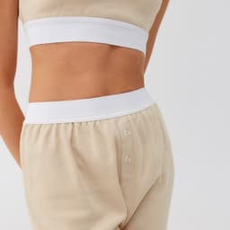 Брюки домашние женские MINAKU: Home collection, бежевые, размер 48