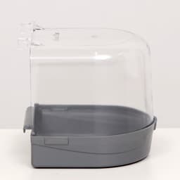 Купалка для птиц, 145×136×140 мм, серебристая