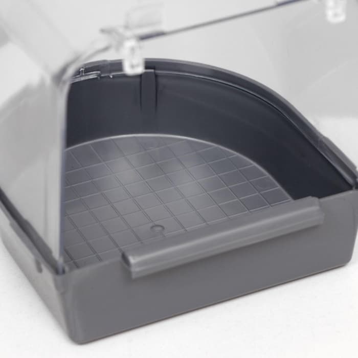 Купалка для птиц, 145×136×140 мм, серебристая