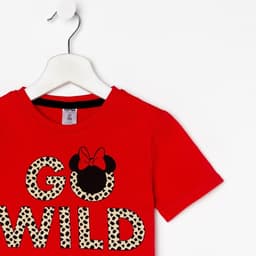 Футболка для девочки KAFTAN: Go wild, красная, размер 32 (110-116 см)