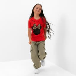 Футболка детская KAFTAN: «Мышка», красная, размер 28, рост 86-92 см