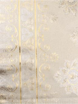 Клеёнка на стол «Торжество», на тканевой основе, рулон 20 метров, ширина 137 см, толщина 0.25 мм, цвет золотой