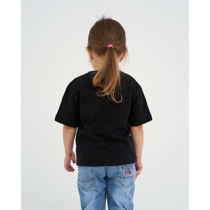 Футболка для девочки KAFTAN: Daddy's girl, чёрная, размер 36 (134-140 см)