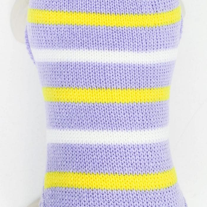 Свитер «Полоски», размер 2XL, ДС 41, ОШ 41, ОГ 36-60 см, сиреневый