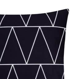 Наволочка декоративная «Этель. Геометрия» 40×40 см, велюр, чёрная