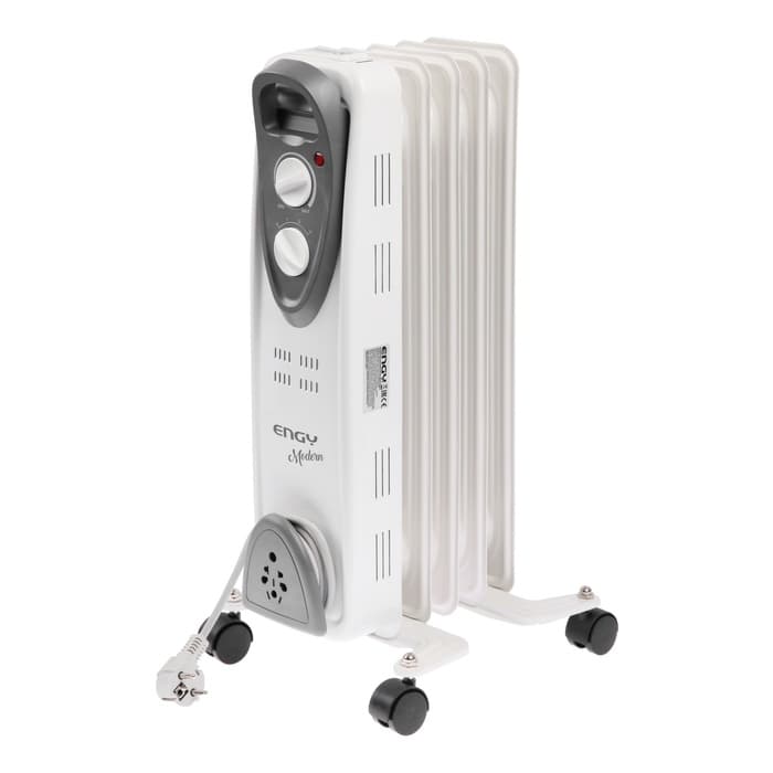 Обогреватель масляный ENGY EN-2205 Modern, 5 секций, напольный, 1000 Вт, 10 м², белый