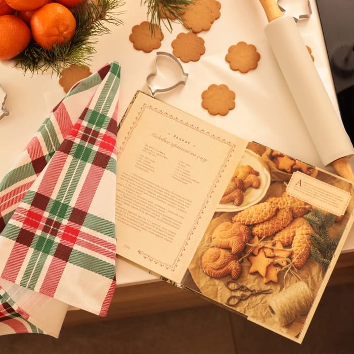 Полотенце кухонное «Этель» Holiday decoration, 40×73 см, хлопок 100%, репс 210 г/м²