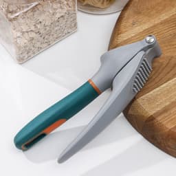 Пресс для чеснока Magistro Coral, 20.2×4.2×6.5 см, зелёный, серый