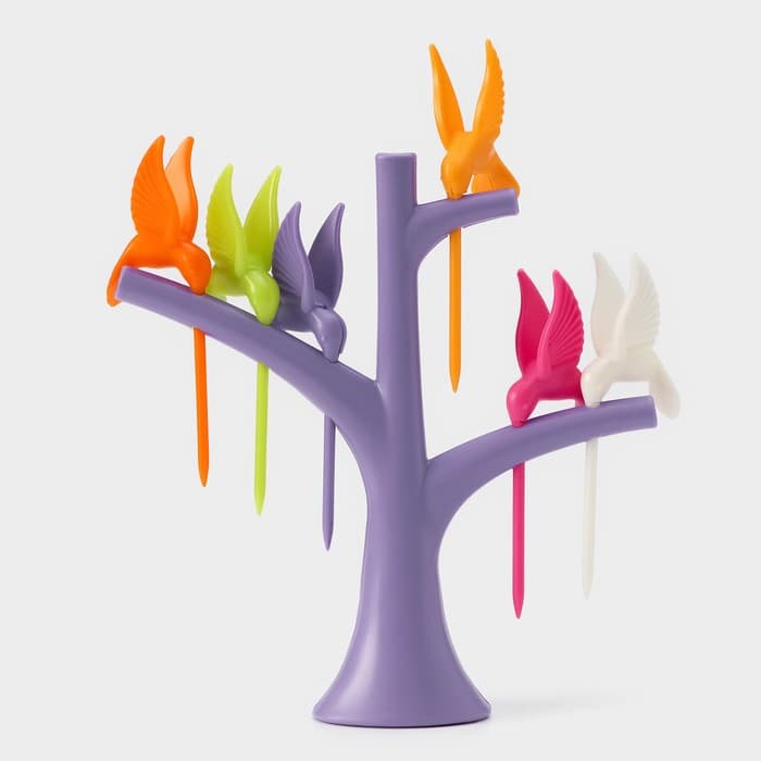 Набор для канапе «Птицы», на подставке, 6 шпажек, МИКС