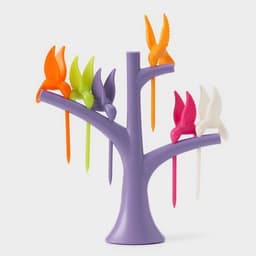 Набор для канапе «Птицы», на подставке, 6 шпажек, МИКС