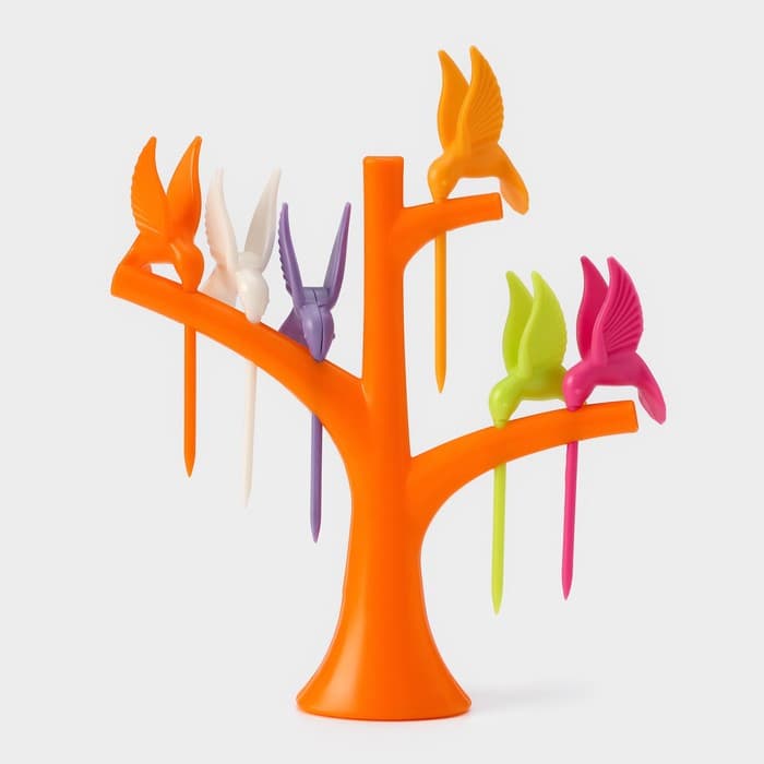 Набор для канапе «Птицы», на подставке, 6 шпажек, МИКС