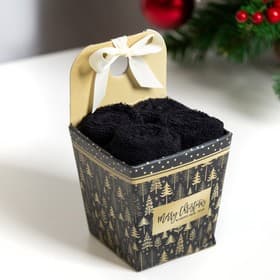 Набор махровых полотенец «Этель» Merry Christmas, 30×30 см - 4 шт., хлопок 100%