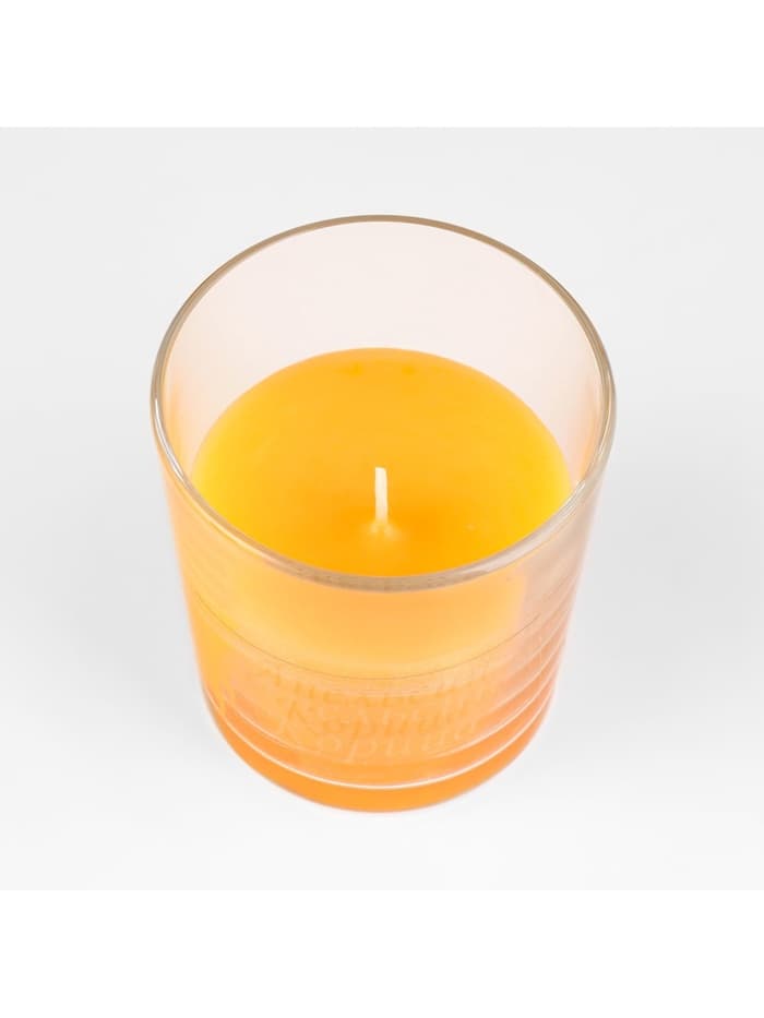 Ароматическая свеча в стакане «Апельсин и корица», 6.5×8 см, оранжевый